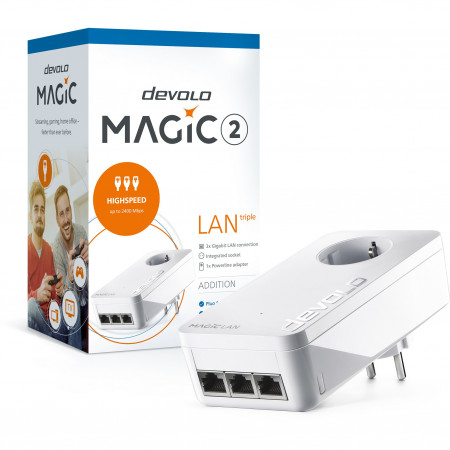 devolo Magic 2 LAN triple önálló Powerline adapter