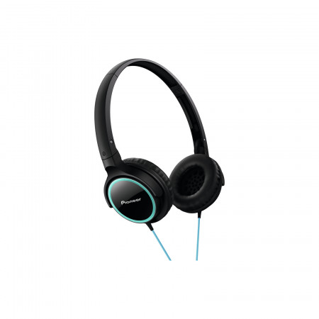 Pioneer SE-MJ512-GK fülre illeszkedő fejhallgató, türkiz-fekete