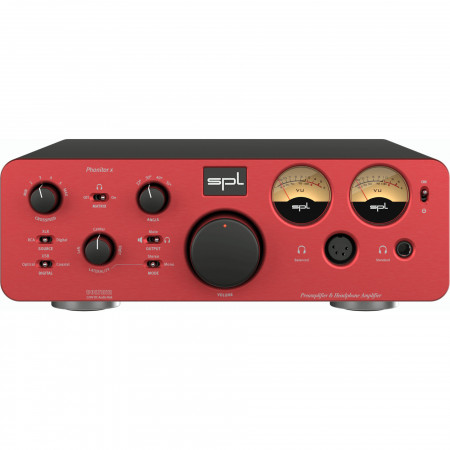 SPL Phonitor x fejhallgató erősítő előerősítővel, piros + DAC768xs