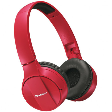 Pioneer SE-MJ553BT-R Bluetooth fejhallgató, piros