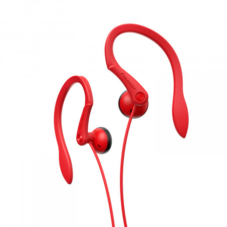 Pioneer SE-E511-R sport fülhallgató, piros