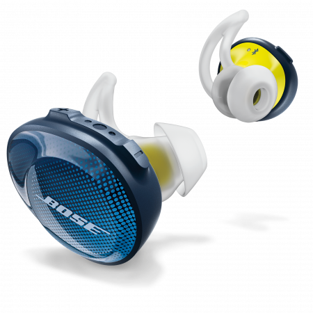 BOSE SoundSport Free vezeték nélküli Bluetooth fülhallgató, kék/citrom