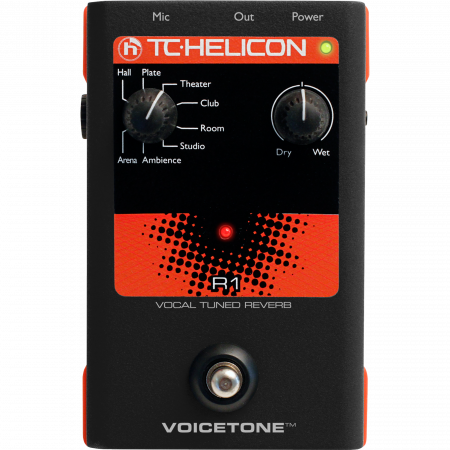 TC Helicon VoiceTone R1 ének zengető effekt pedál