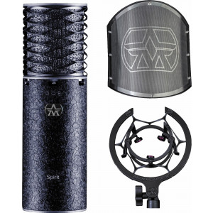 Aston Spirit Black Bundle mikrofon, pop filter, shock mount csomag