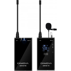 CKMOVA UM100 Kit1 Ultrakompakt UHF két csatornás vezeték nélküli mikrofon rendszer
