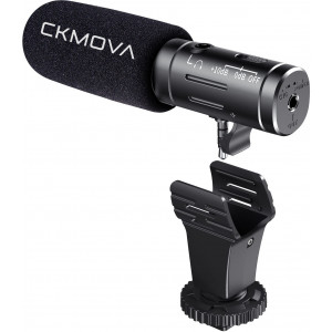 CKMOVA VCM3 PRO kondenzátor videó mikrofon DSLR kamerákhoz és telefonhoz