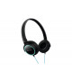 Pioneer SE-MJ512-GK fülre illeszkedő fejhallgató, türkiz-fekete